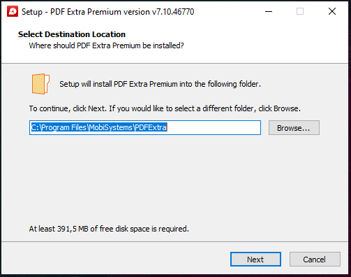 Instalador del editor de PDF Extra Premium